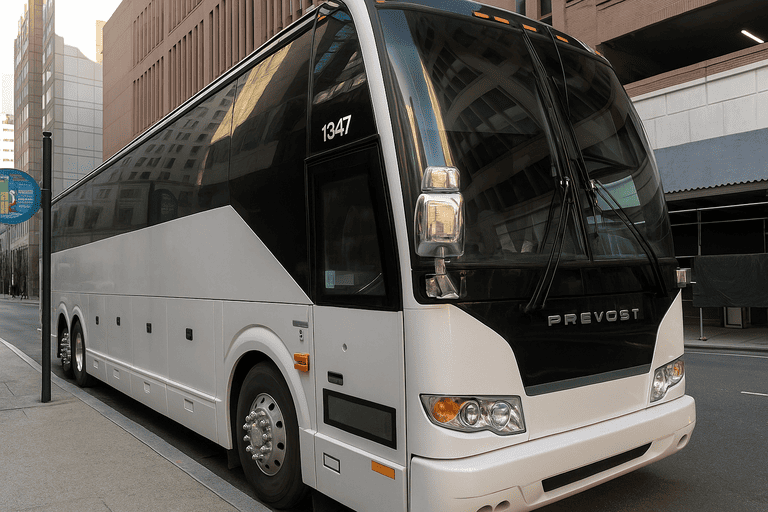 a The Bronx Coach Bus Service coach bus