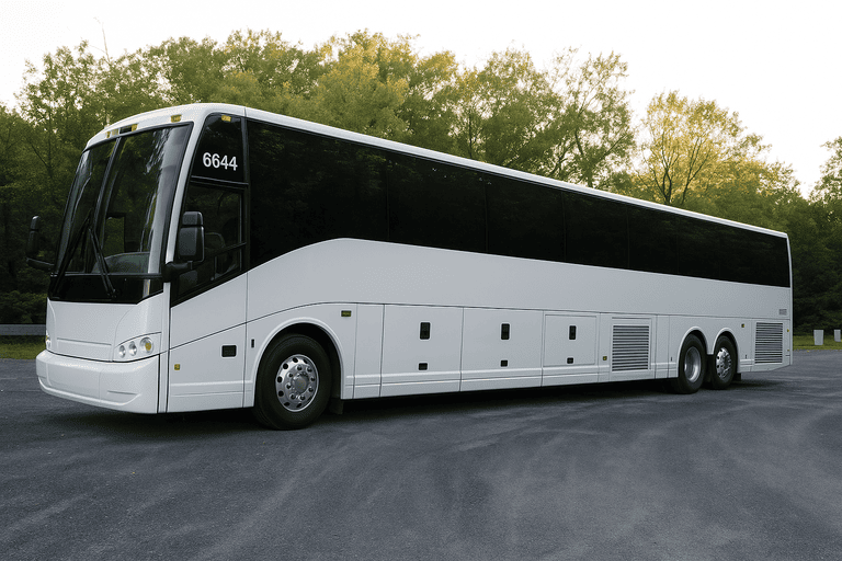 exterior of The Bronx Coach Bus Service coach bus