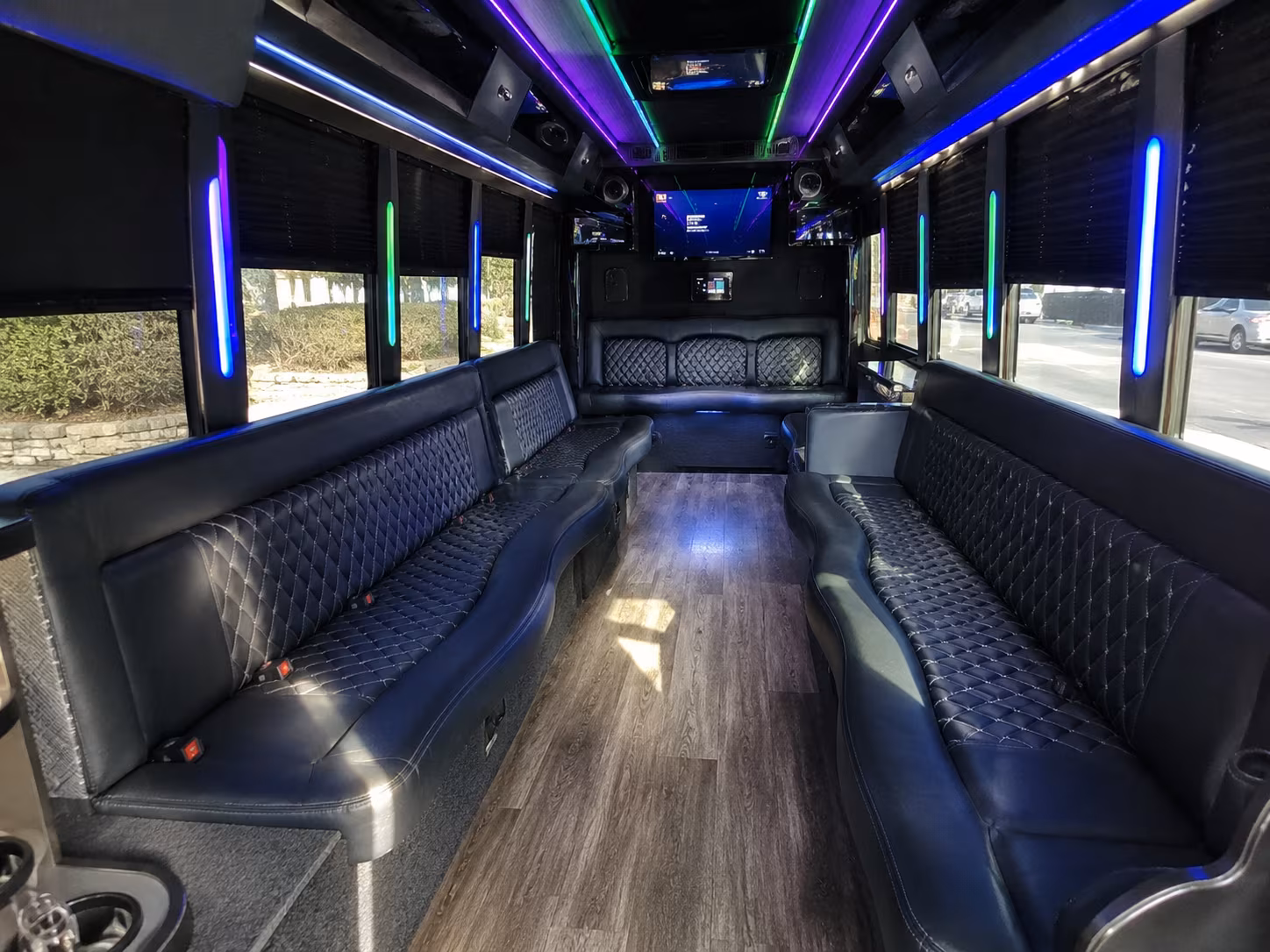 the bronx 15 passenger party bus interior