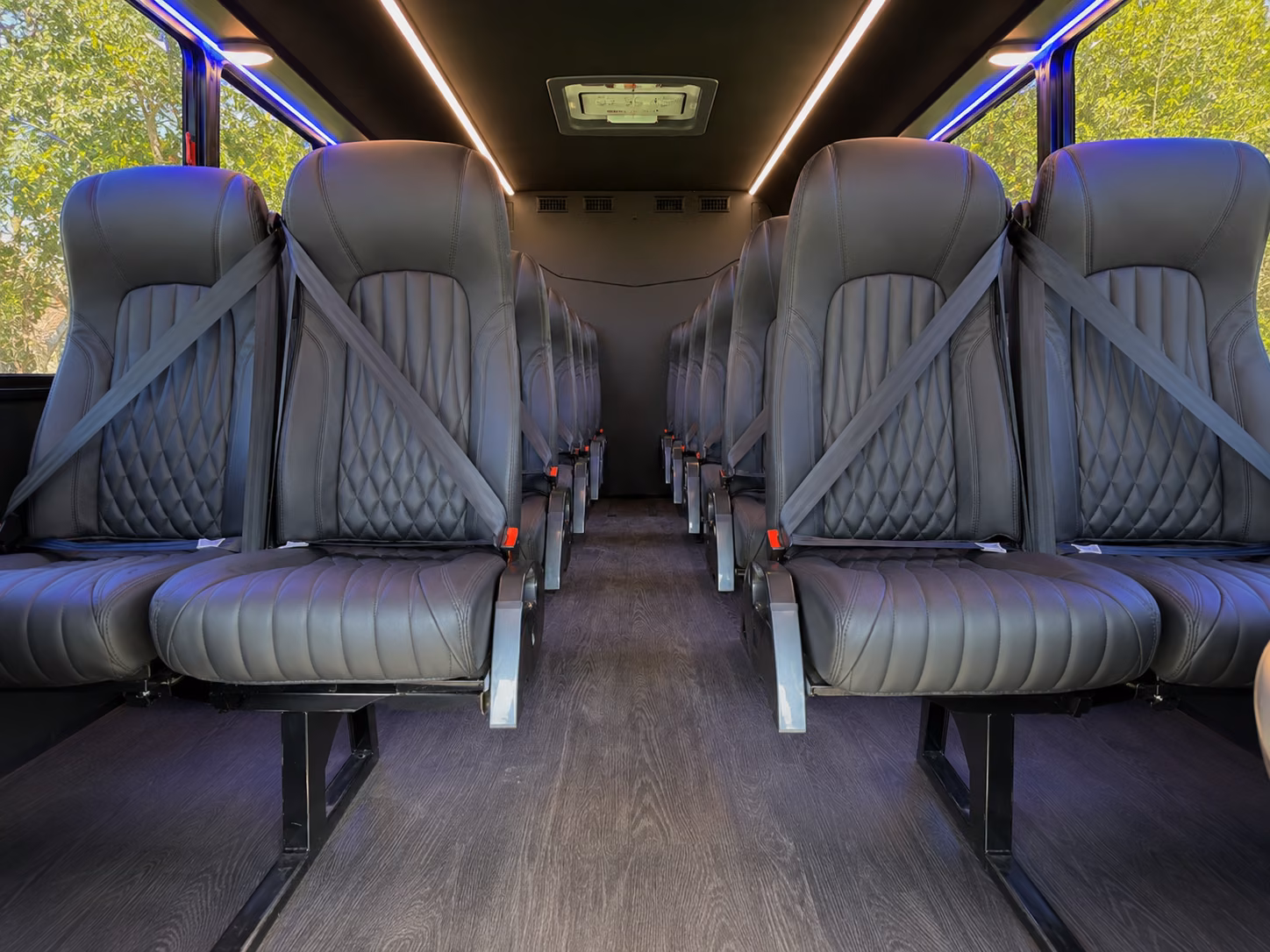 the bronx 18 passenger minibus interior