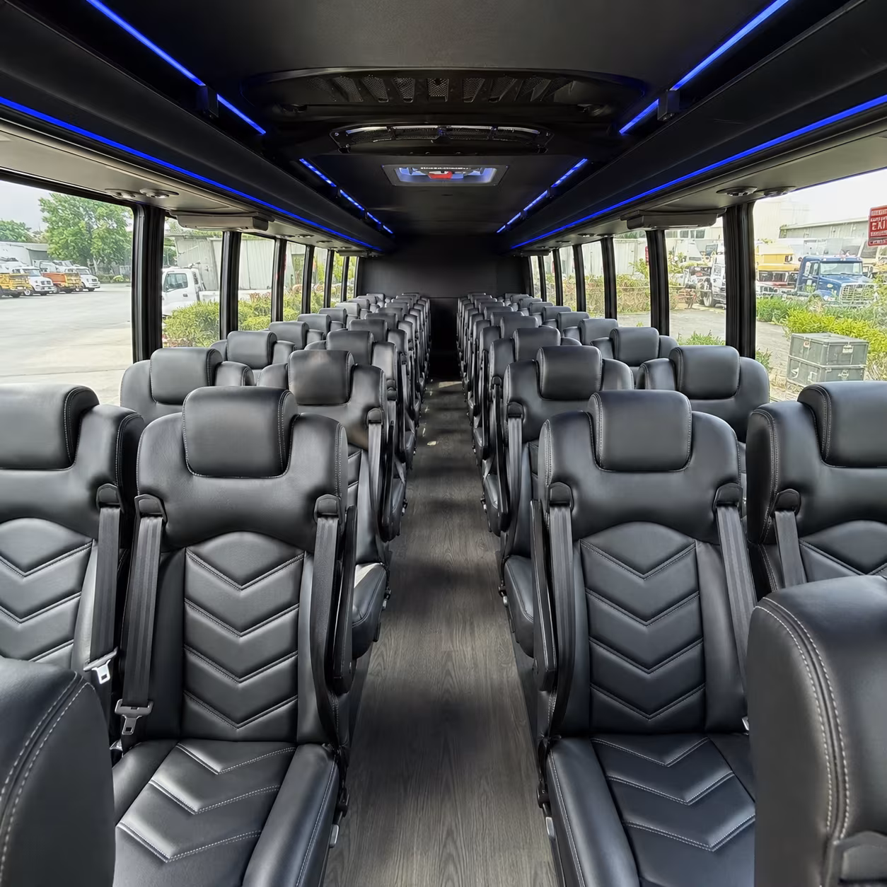 the bronx 25 passenger minibus interior