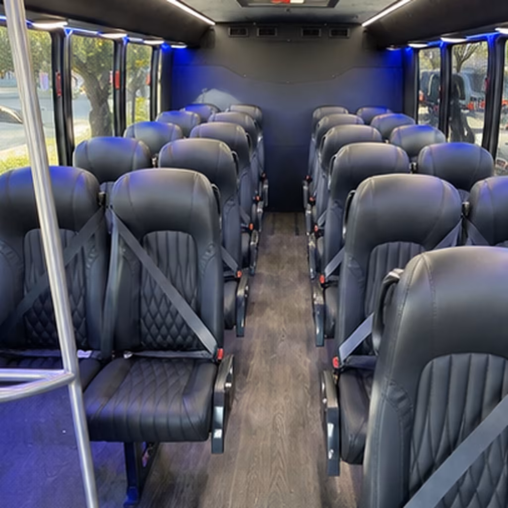 the bronx 28 passenger minibus inside