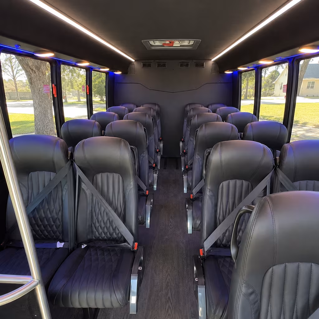 the bronx 28 passenger minibus interior