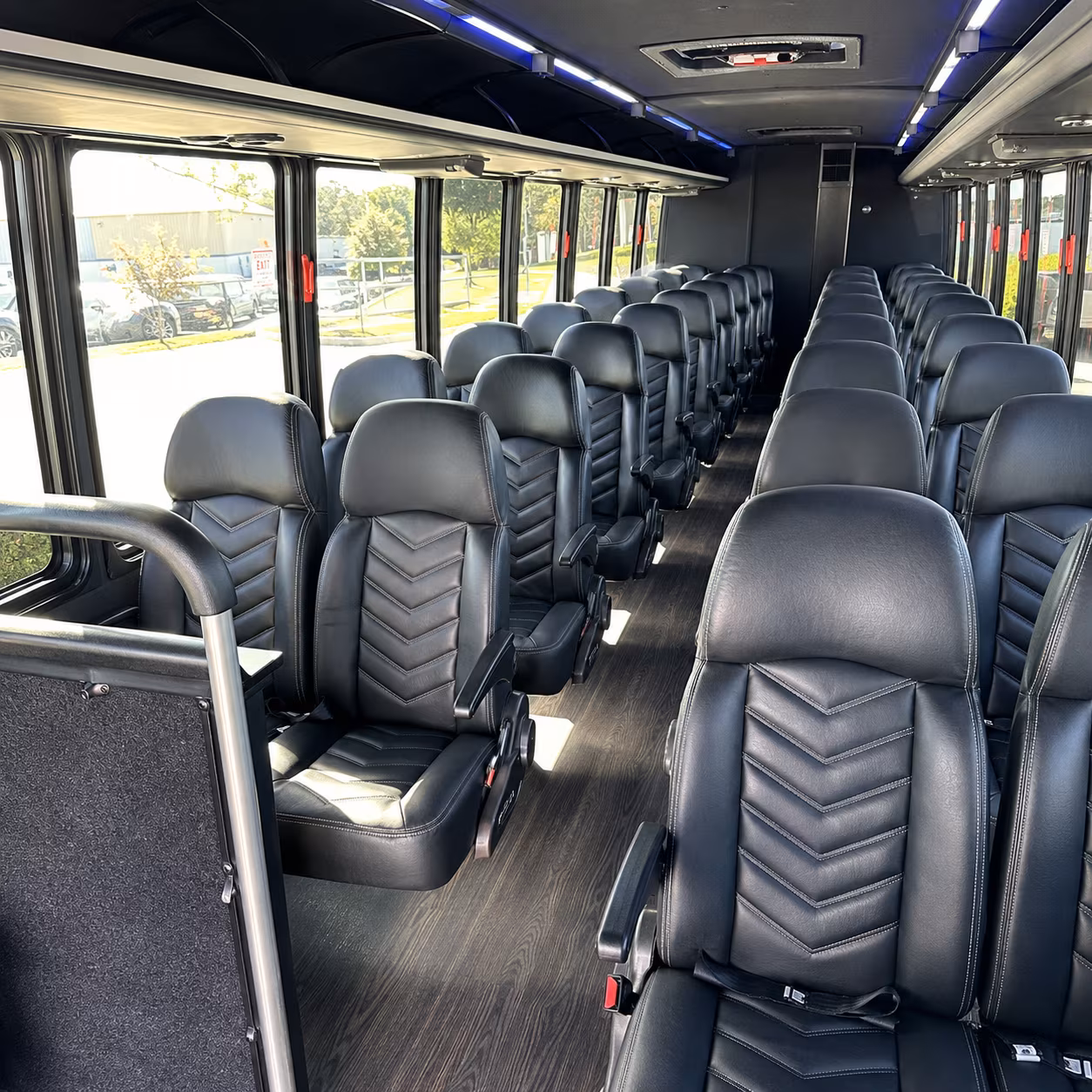 the bronx 35 passenger minibus interior