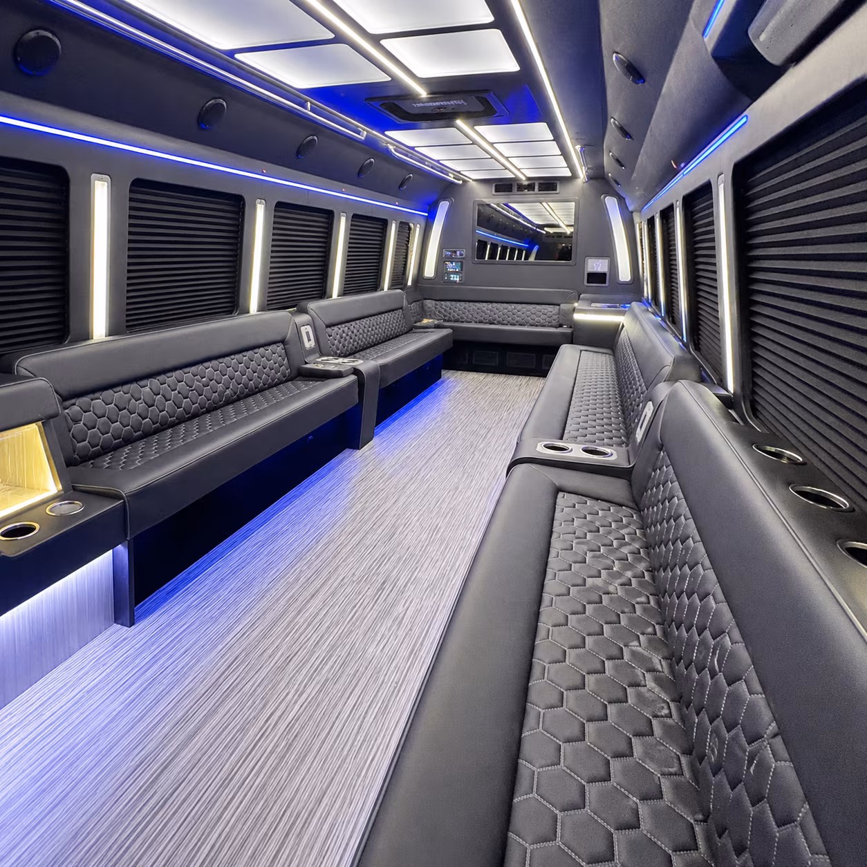the bronx party bus interior